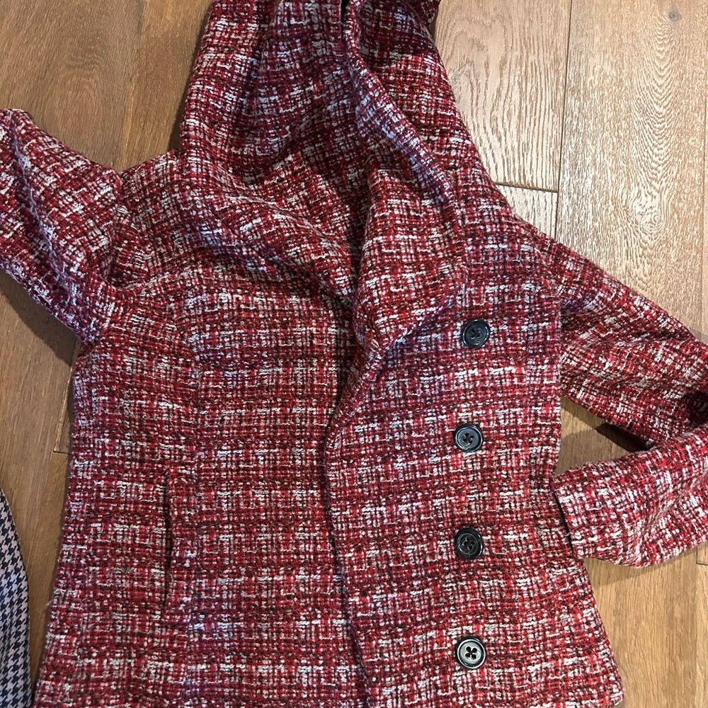 Stylish Red Checked Jacket